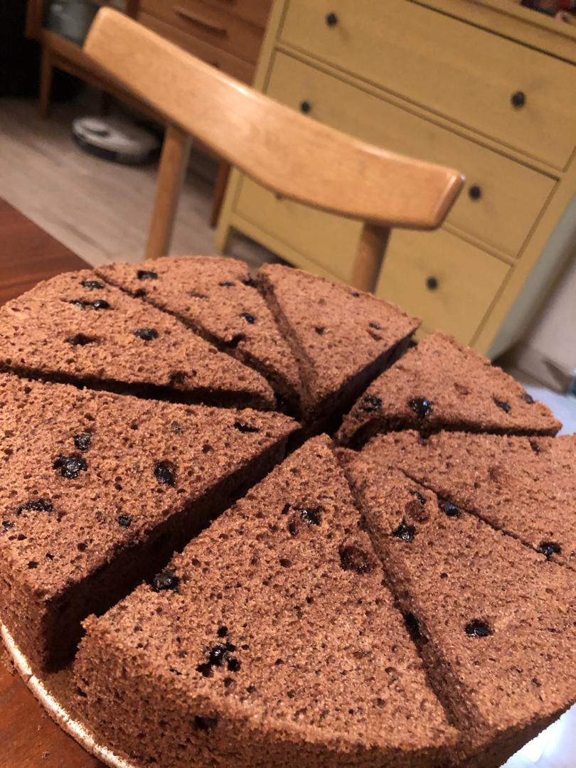 香浓柔软的可可戚风蛋糕