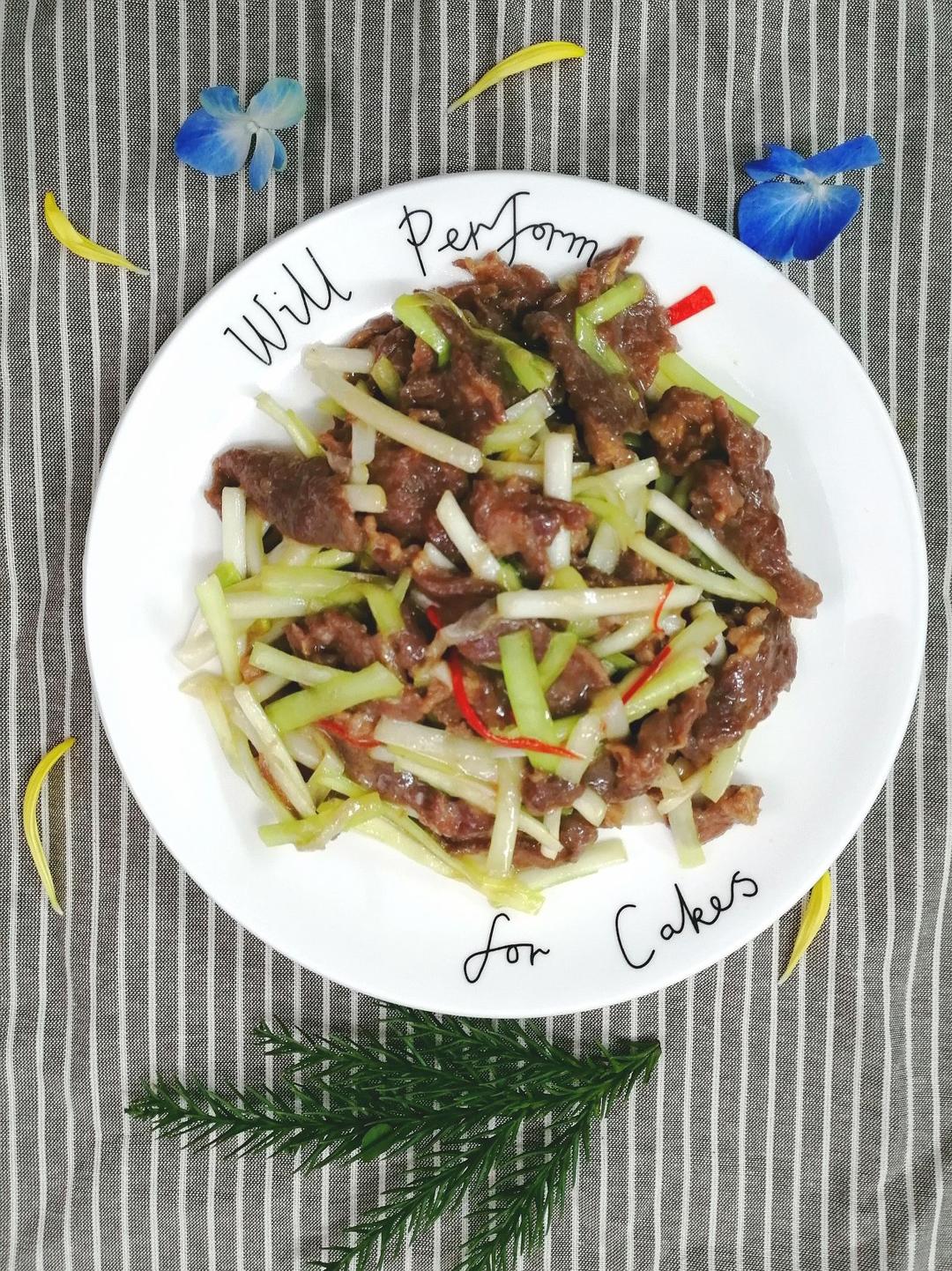 韭黄炒牛肉