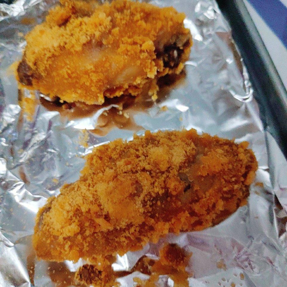 面包糠烤鸡翅