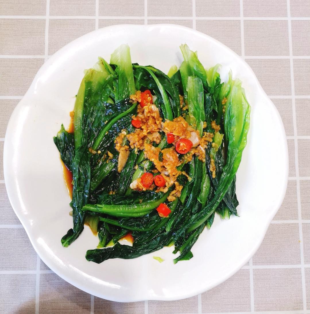 白灼油麦菜——晚间减肥餐