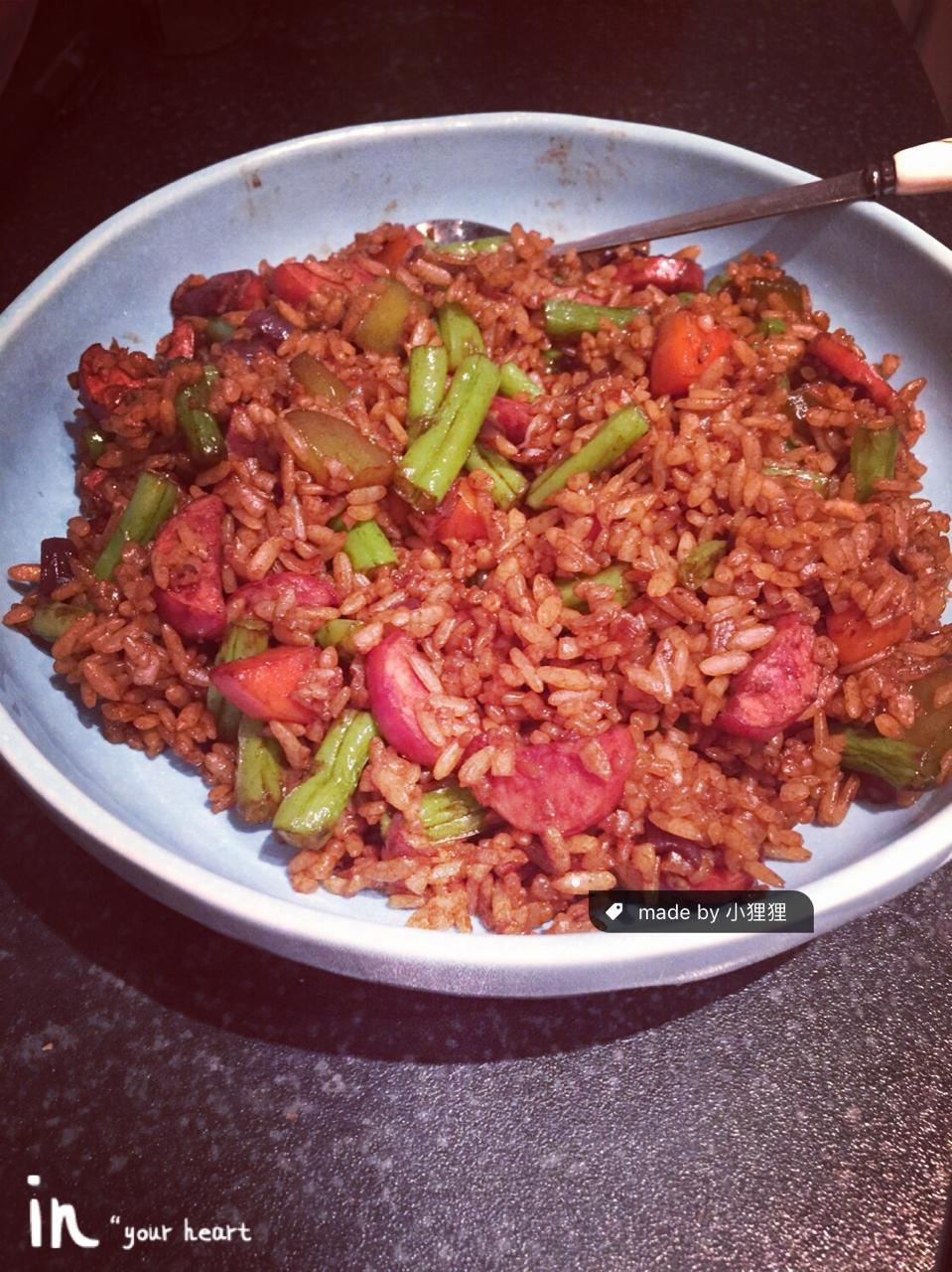 酱油素炒饭