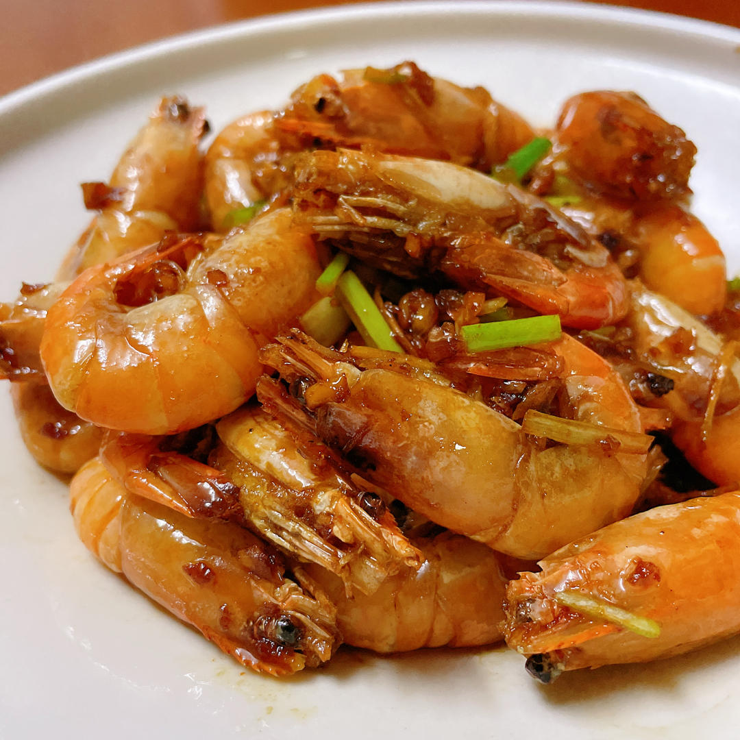 龙爷做的油爆虾
