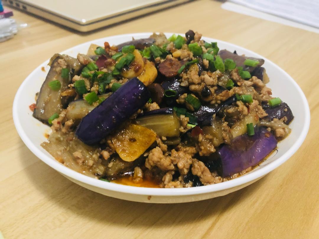 红烧肉沫茄子