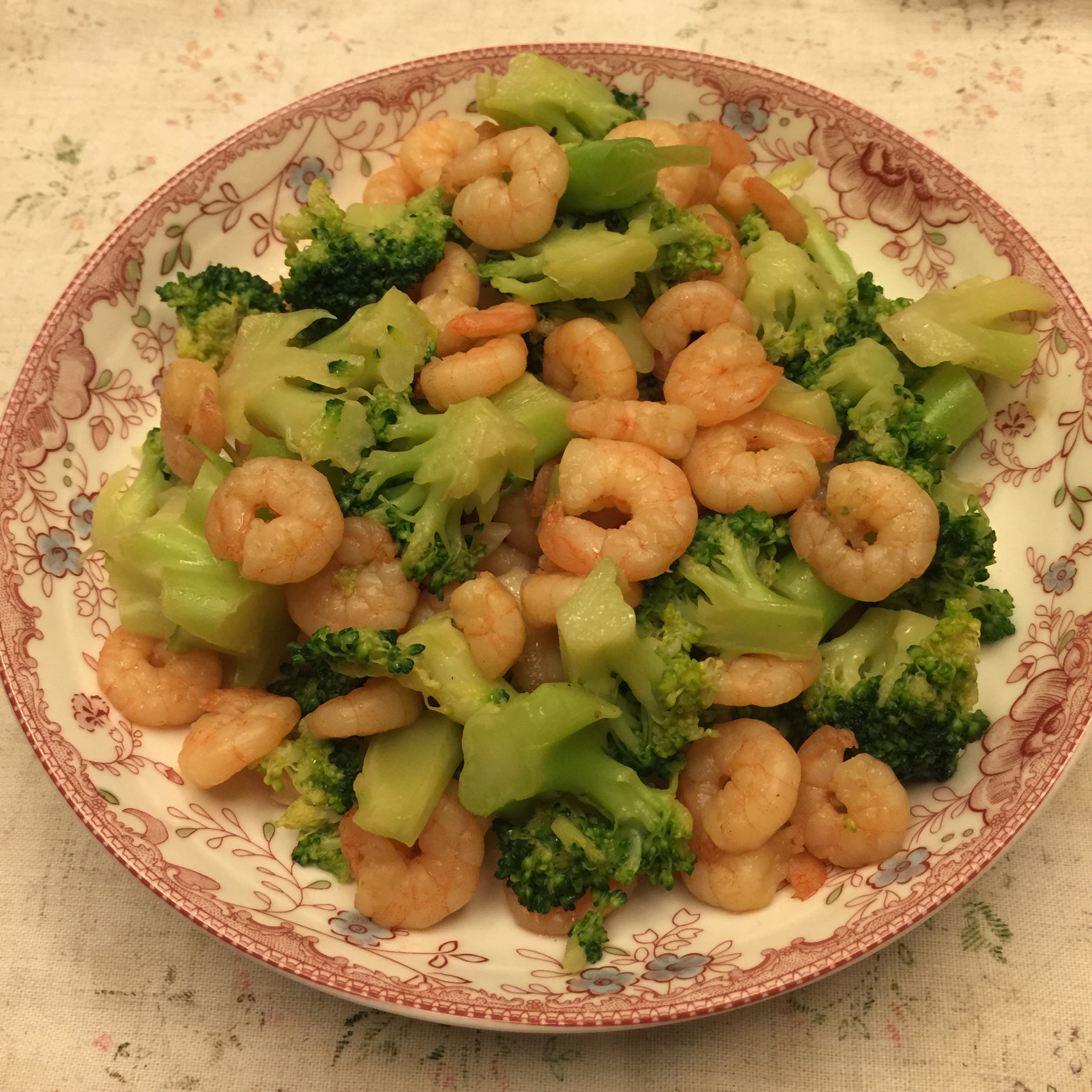 西兰花炒虾仁