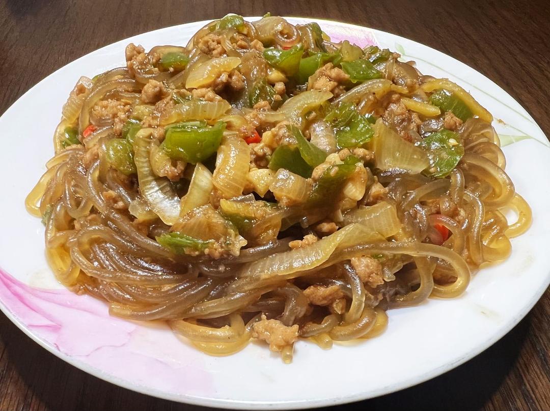 肉末炒粉丝
