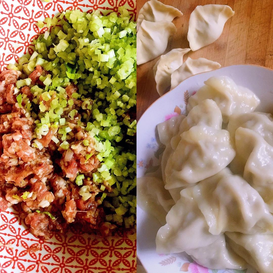 董小姐de心情厨房做的芹菜羊肉饺子