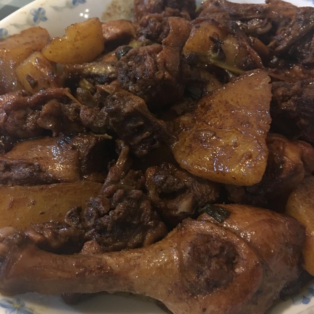 土豆焖鸭