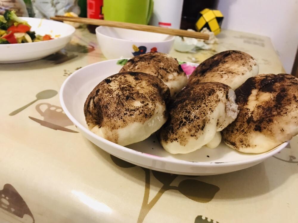 以假乱真 蜜豆香菇包  蘑菇馒头