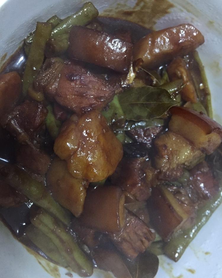 土豆豆角炖肉