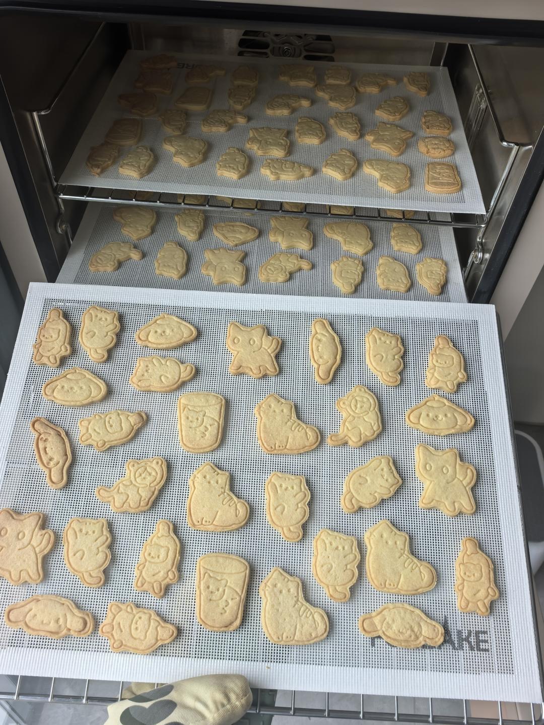 卡通黄油饼干