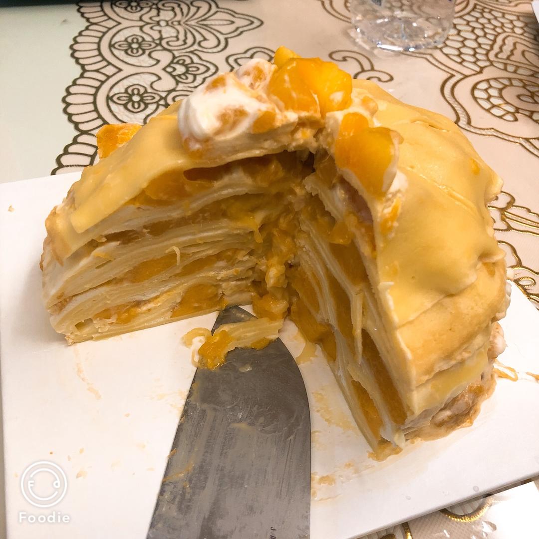 芒果千层蛋糕，100%成功告别煎皮无能