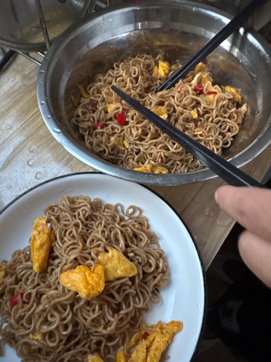 减脂歺〰️青椒鸡蛋荞麦面💥怕你越吃越掉称