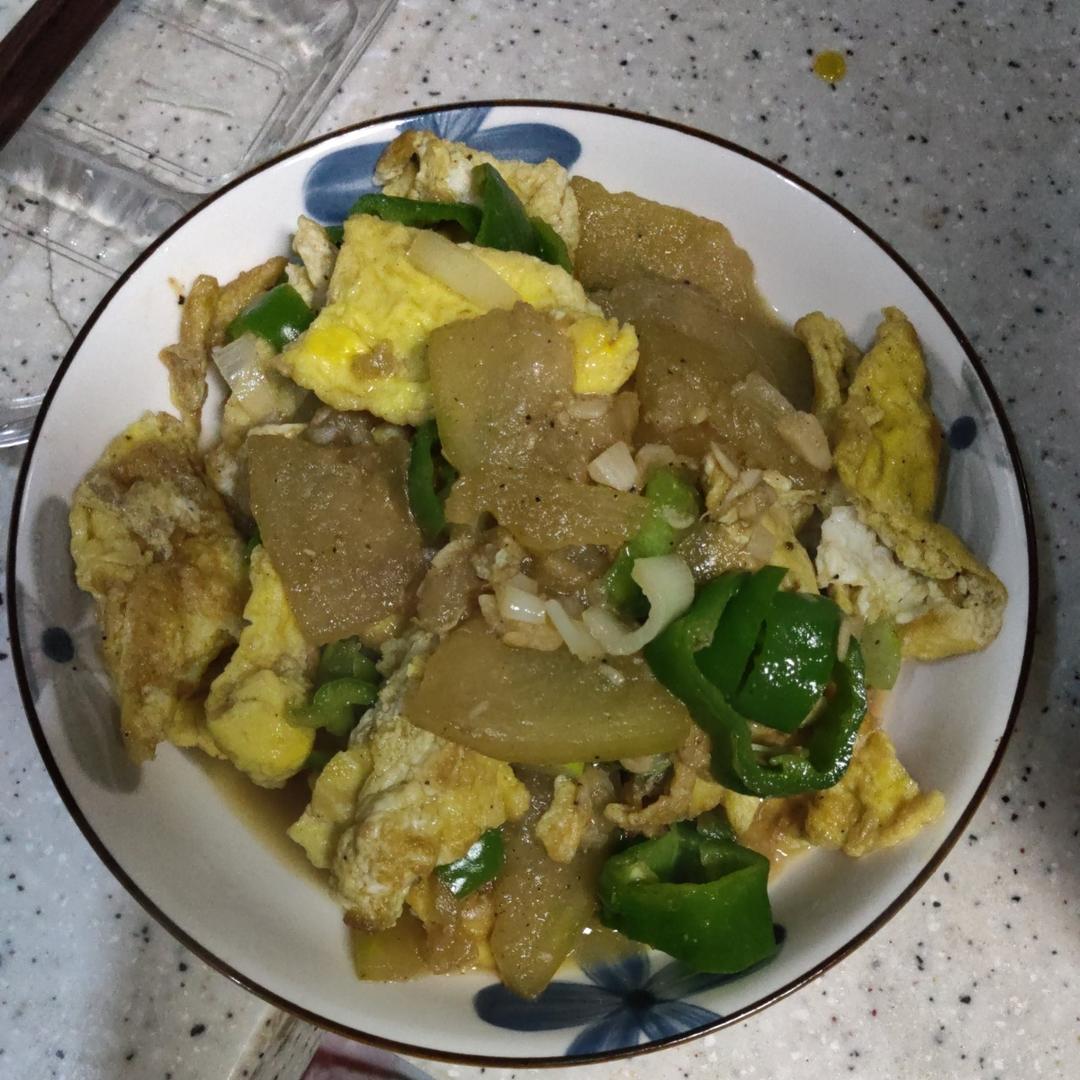 冬瓜炒鸡蛋#认真做饭好好吃饭 #