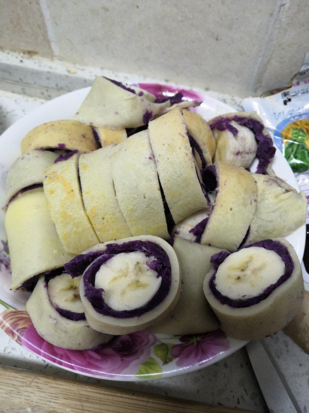 紫薯蛋卷
