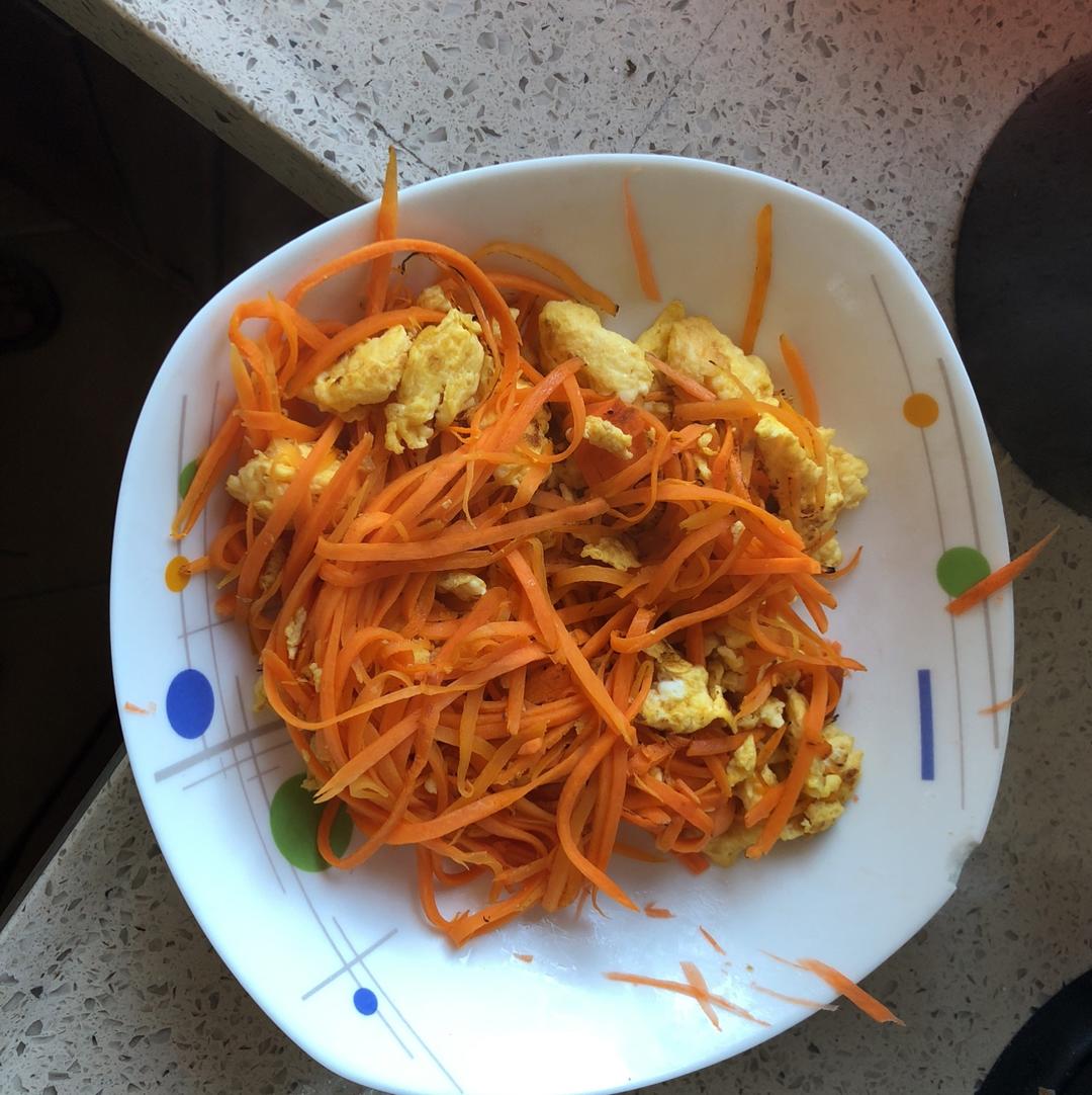胡萝卜炒鸡蛋