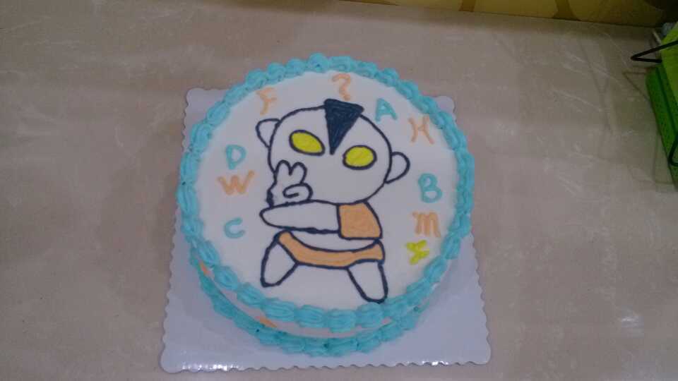 奶油水果装饰蛋糕