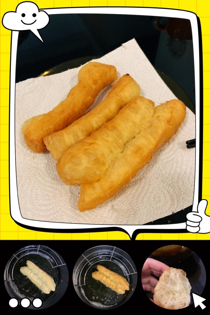 自制无泡打粉油条