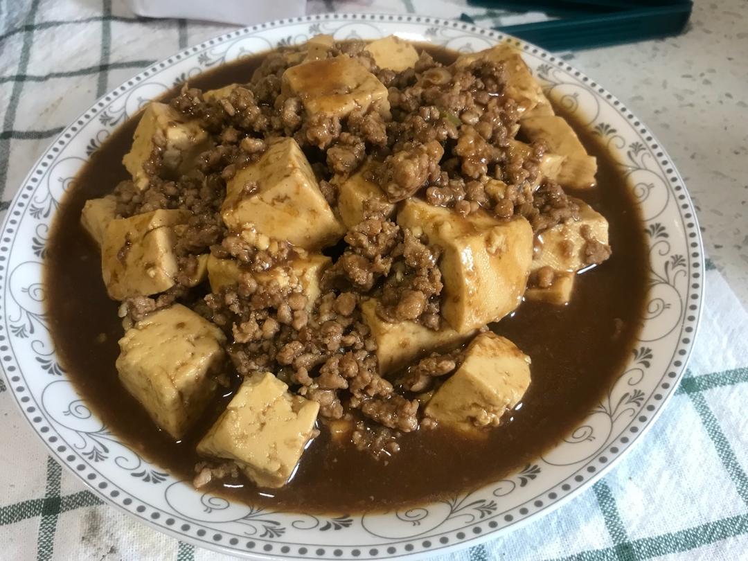 红烧肉末豆腐