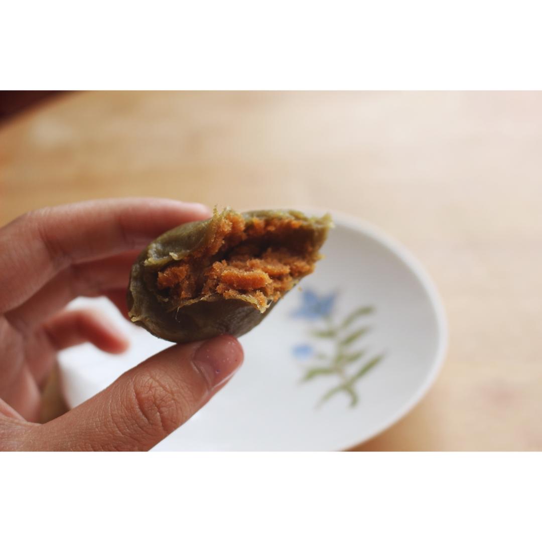 网红蛋黄肉松青团/经典红豆青团 踏青必备