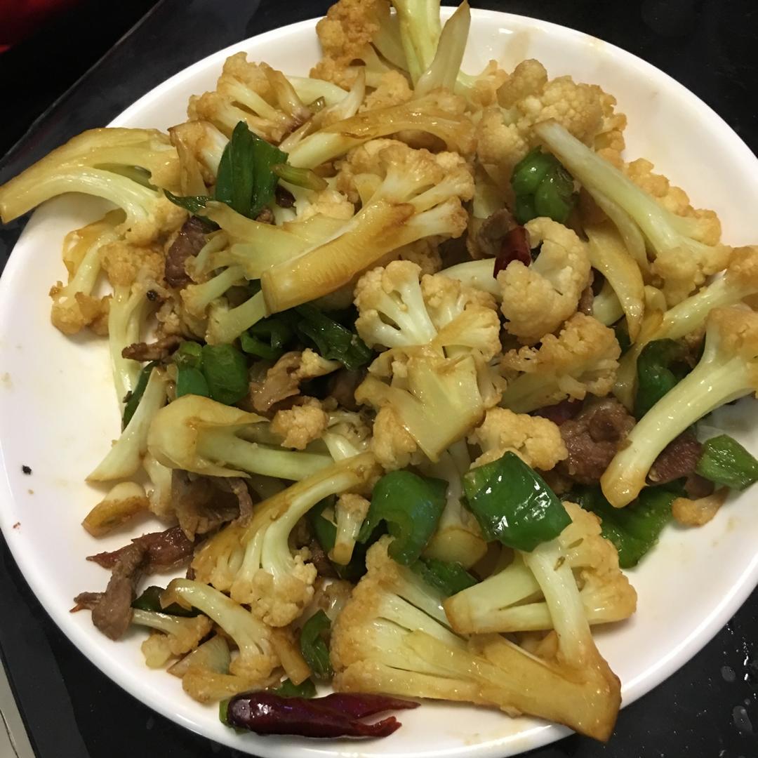 老丁的私房菜-干锅花菜