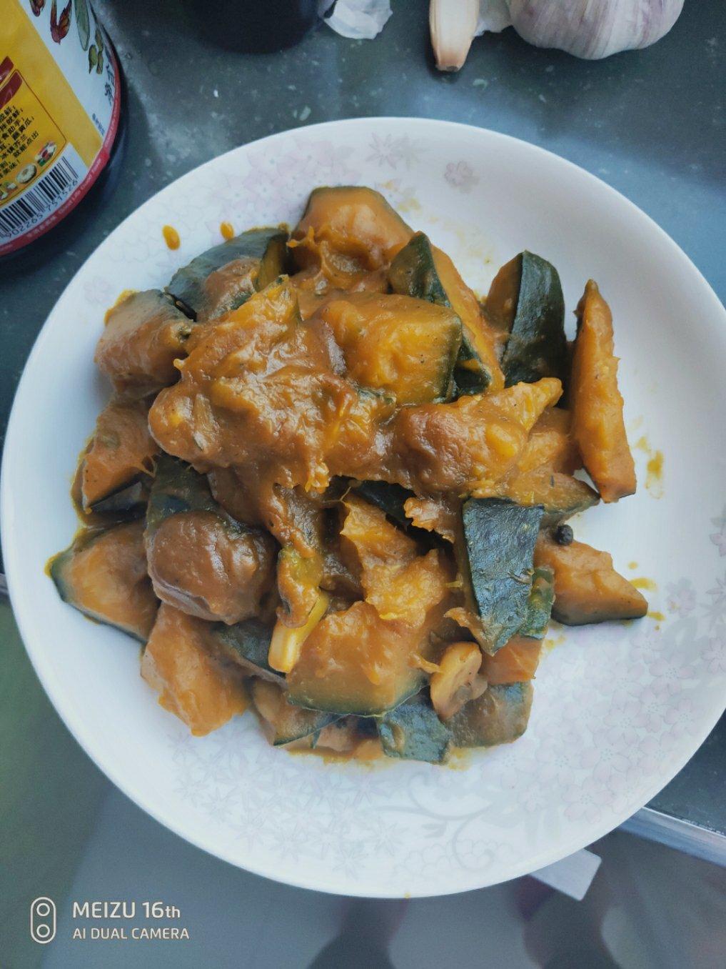 南瓜炖土豆