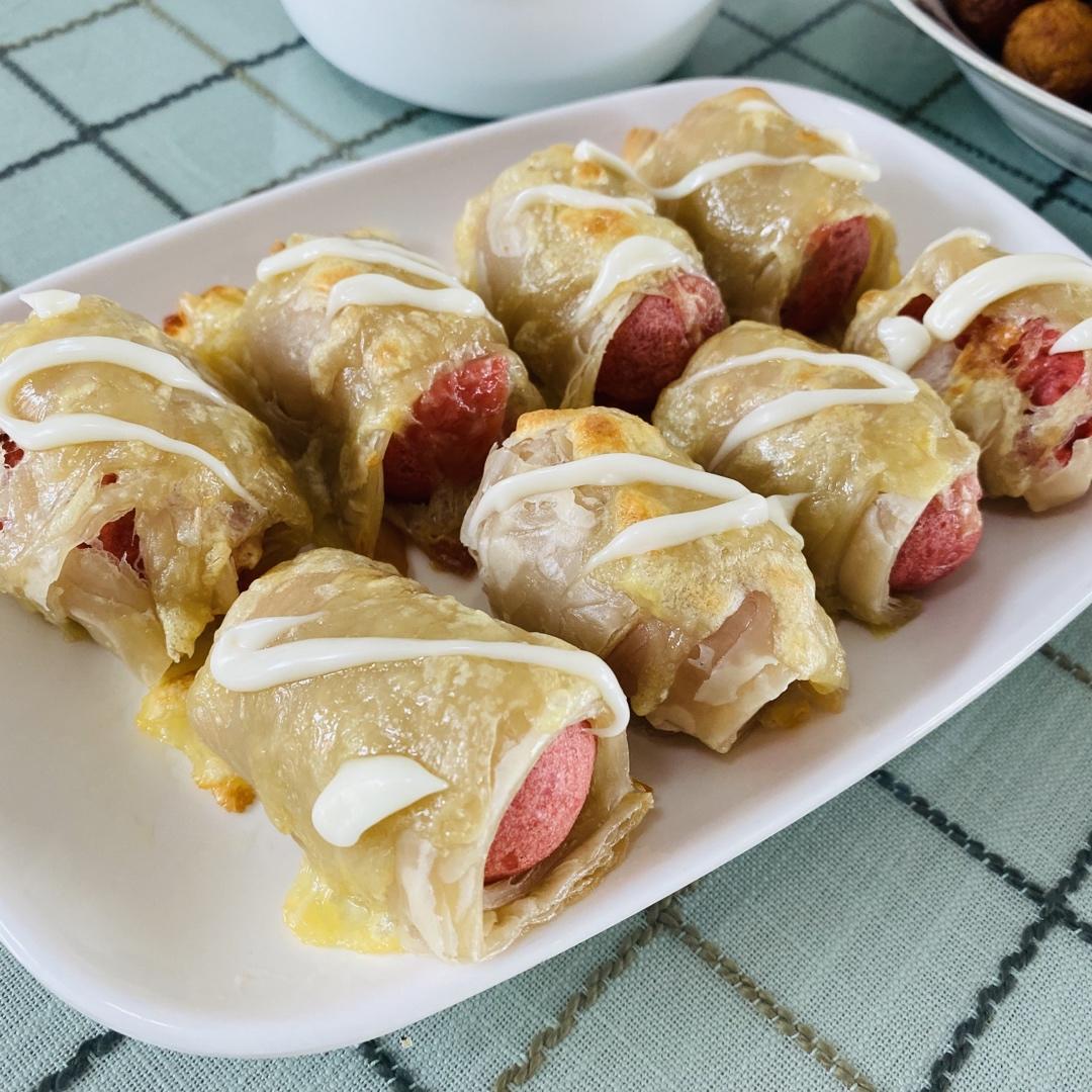 手抓饼热狗