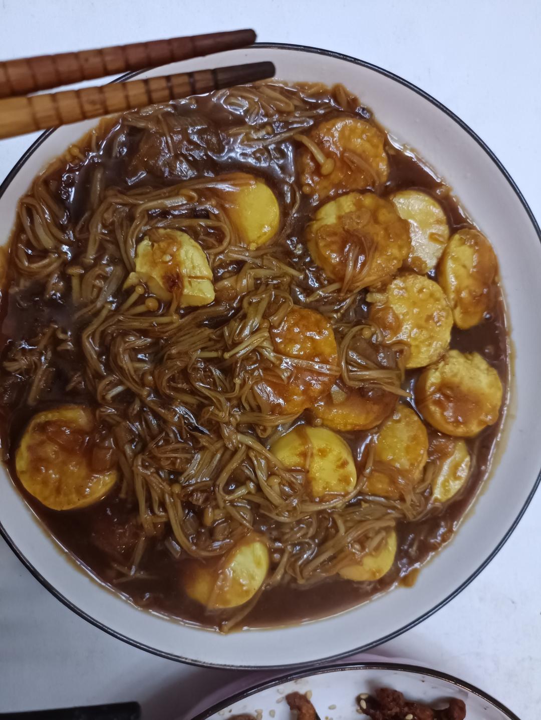 爆好吃的金针菇日本豆腐🔥超简单的家常菜谱～