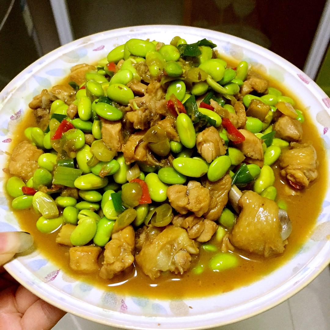缪小强做的毛豆烧鸡