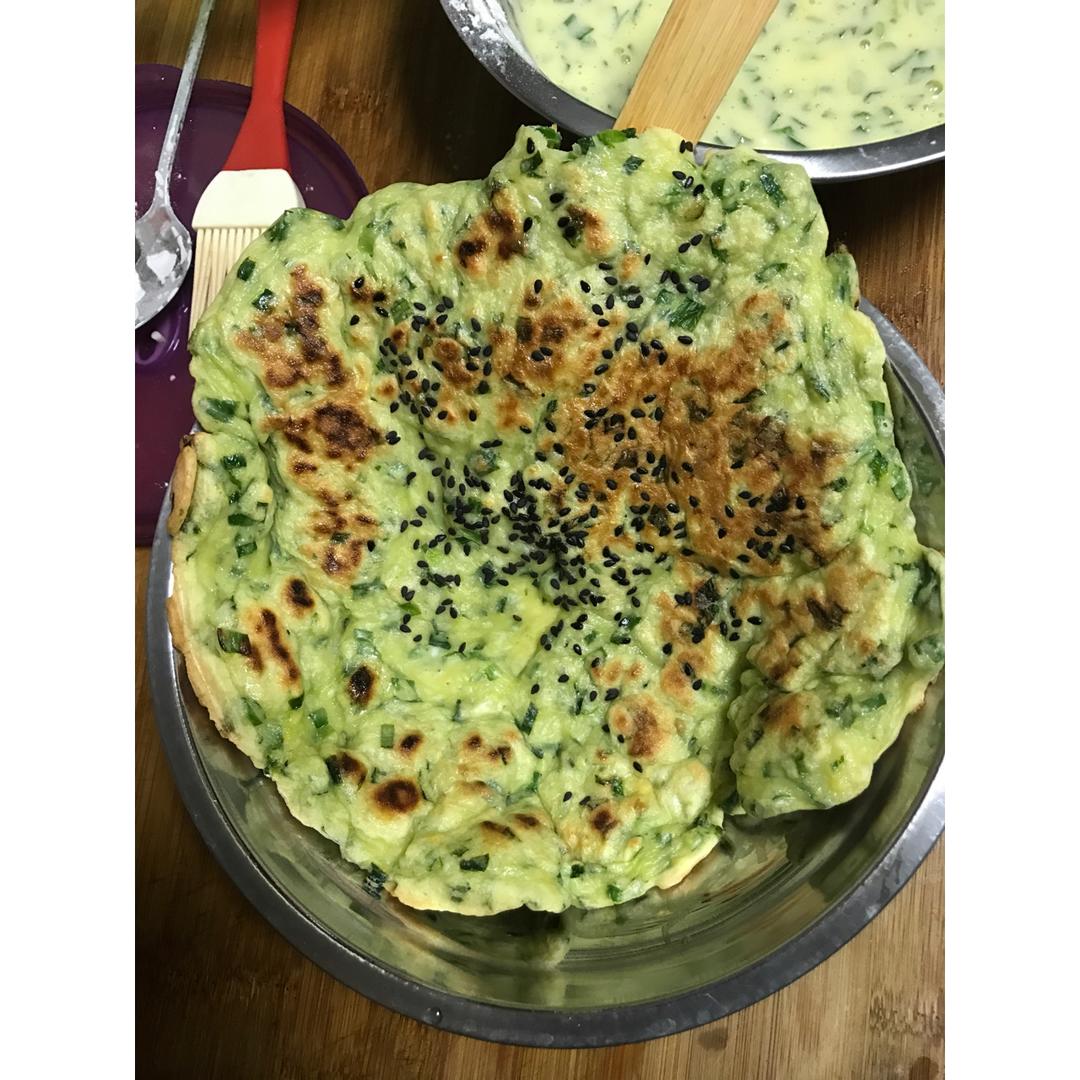 鸡蛋韭菜饼
