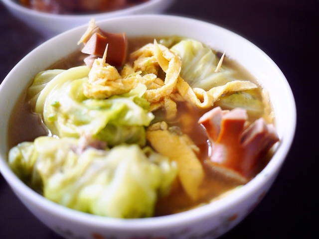 鲜香白菜包(八宝财袋)