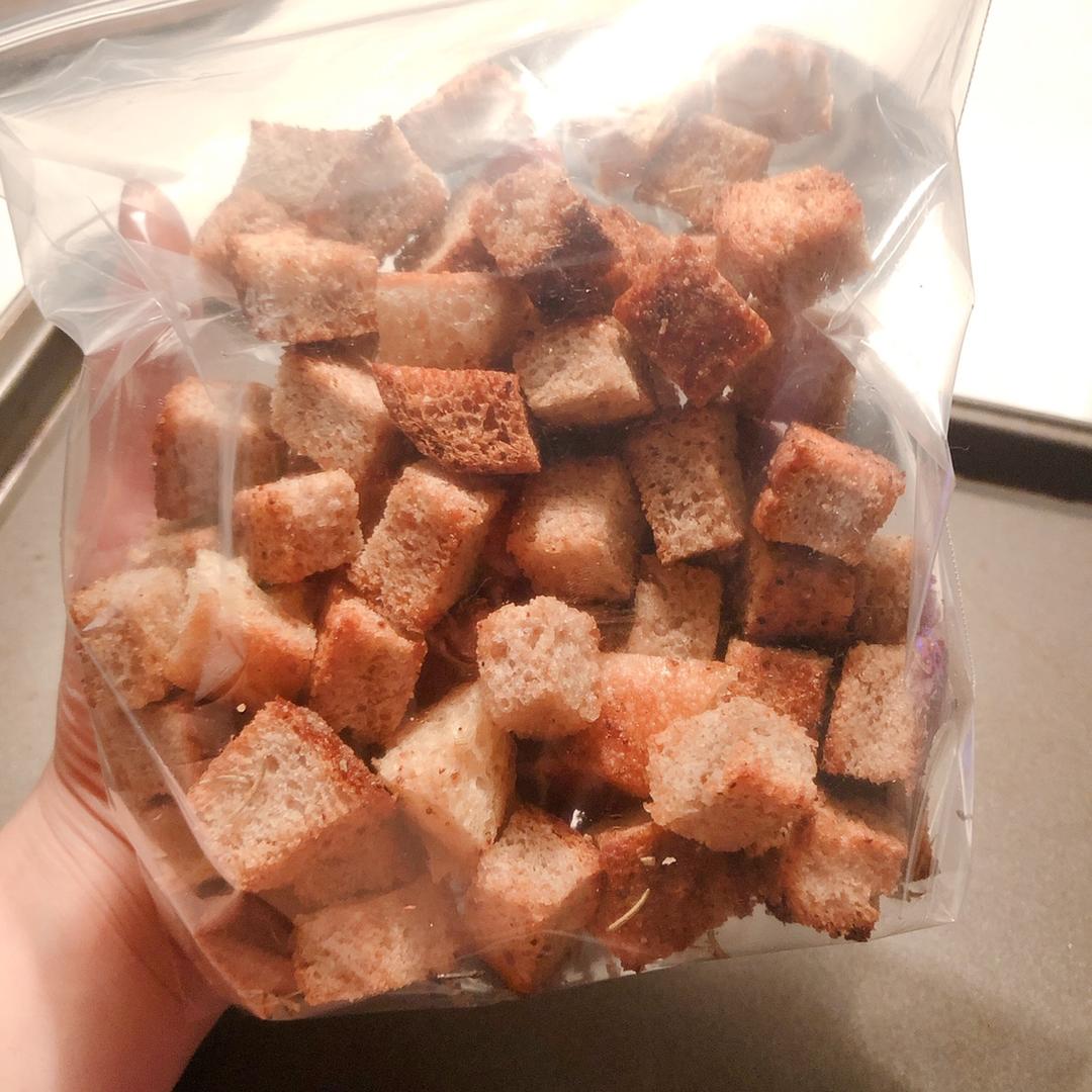 【健康零食】自制面包干