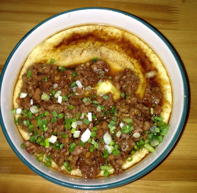 肉沫豆腐蛋羹