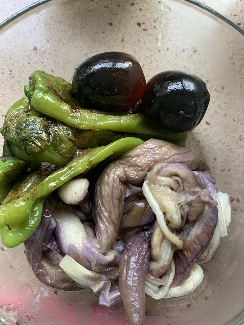 🌶️烧椒皮蛋擂茄子