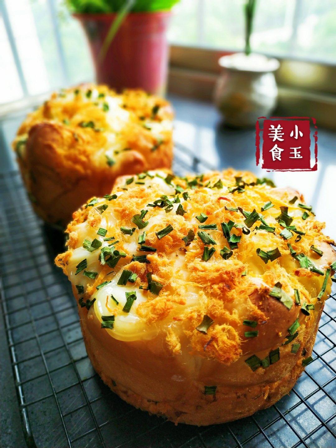 肉松手撕面包—超软会爆浆的面包哟