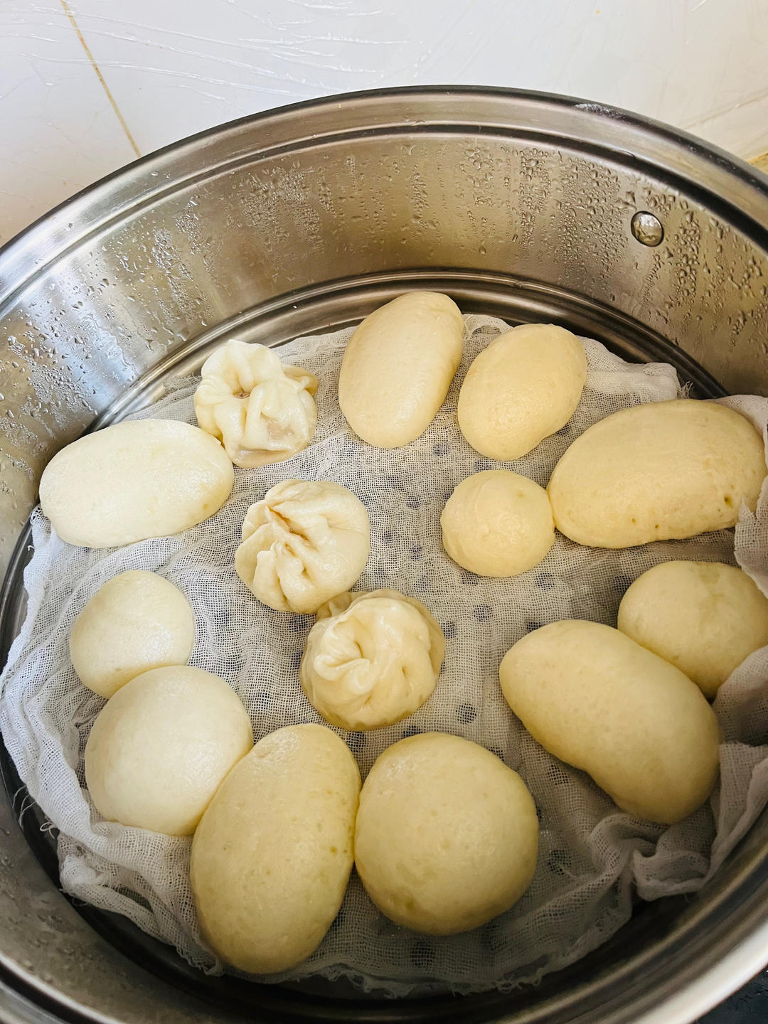 高筋面粉馒头。记录用量