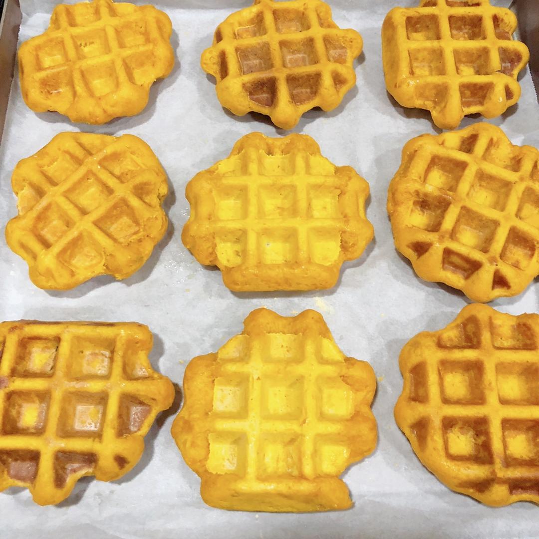 南瓜蜜豆华夫饼