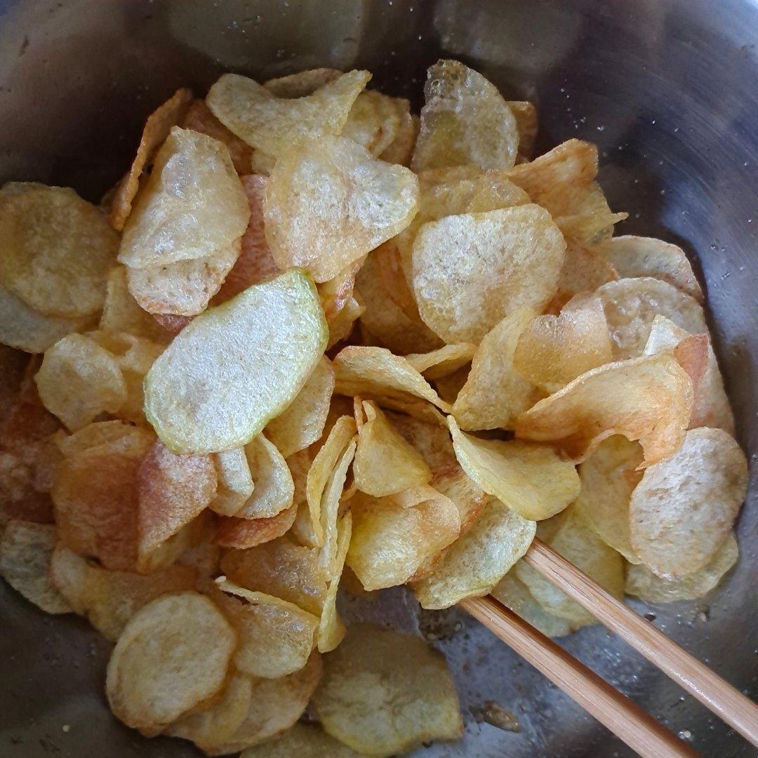自制炸薯片，学会以后再也没买过薯片