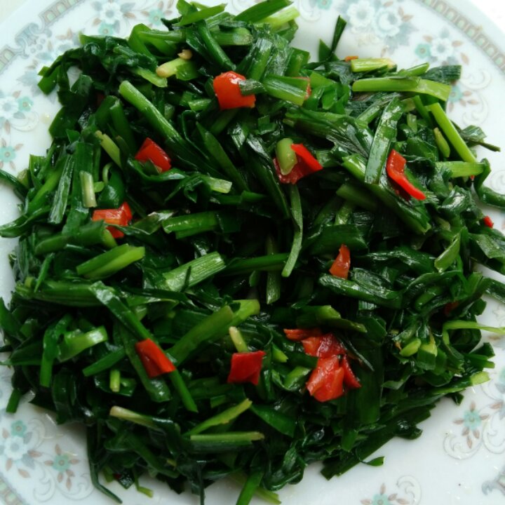 素炒韭菜