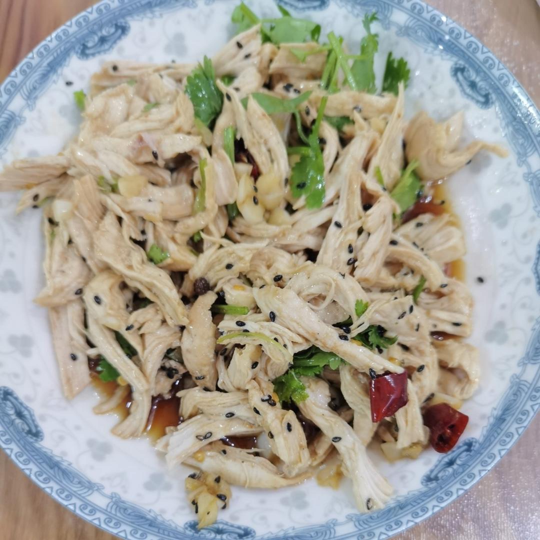 鸡胸肉这样做巨好吃❗️凉拌鸡丝😋低脂高蛋白