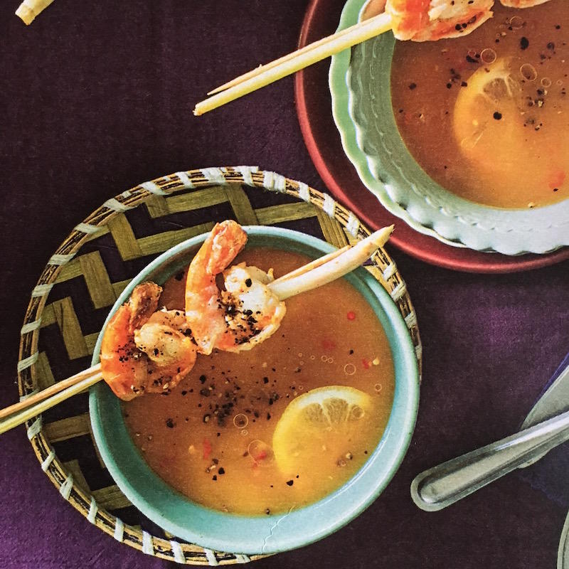 番薯汤 & 煎虾串 Süßkartoffelsuppe mit Garnelen的做法