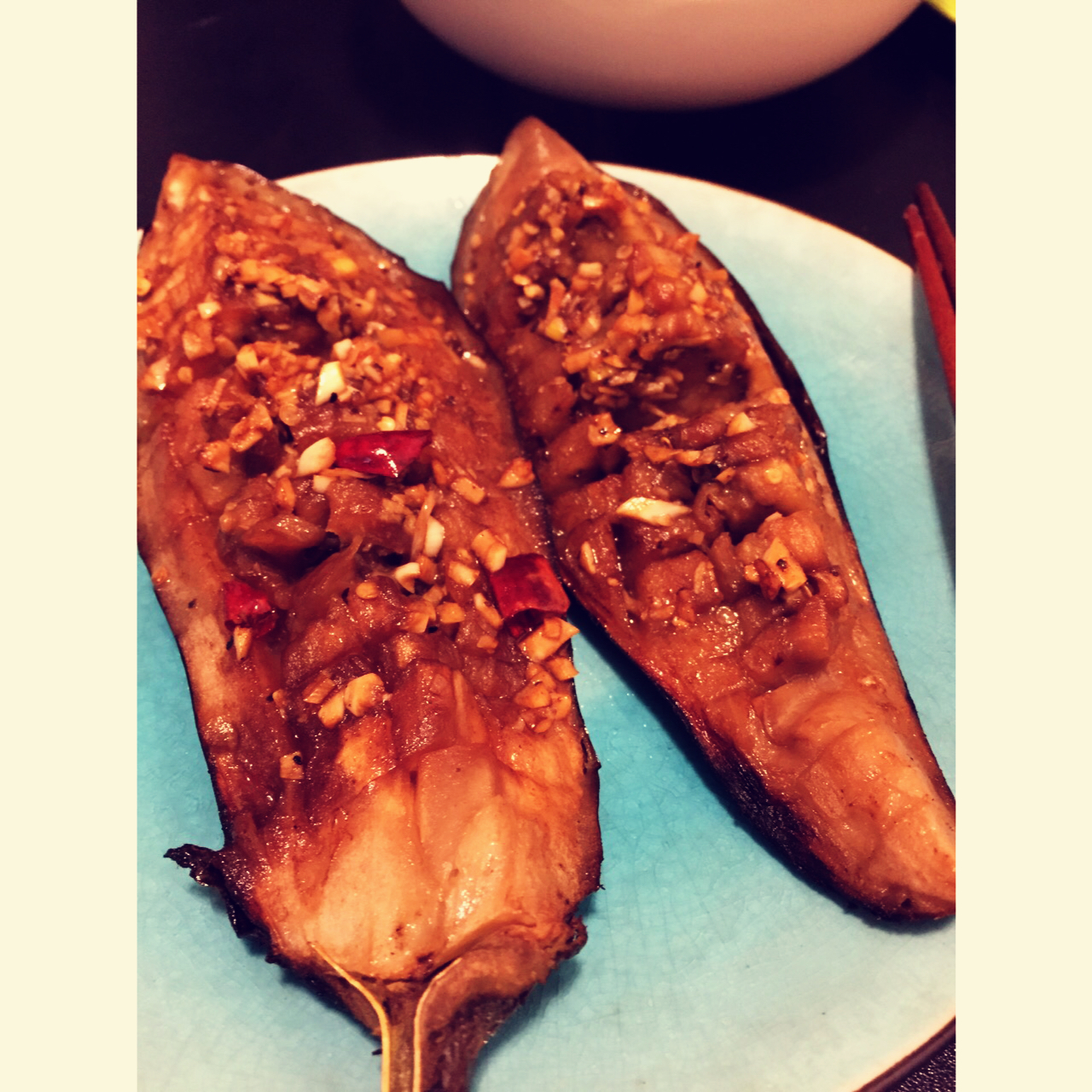 蒜香烤茄子