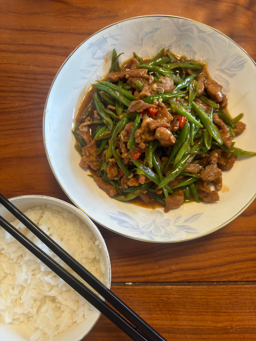 豆角肉丝饭