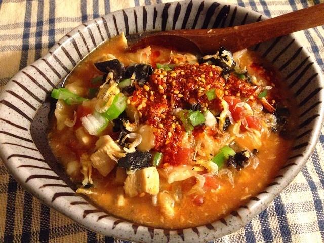 鸡肉菌菇疙瘩汤的做法