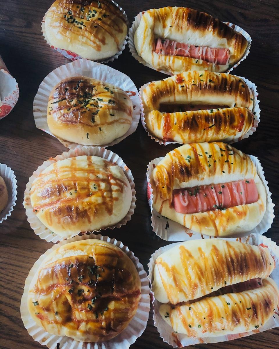 火腿肠早餐面包（一次发酵法）