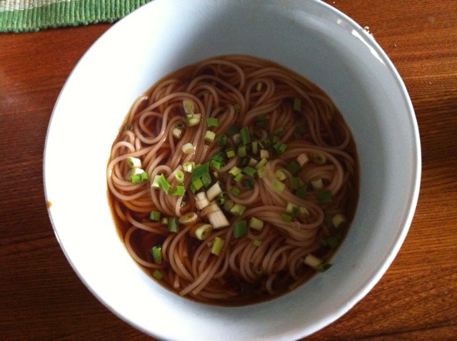 小葱麻油酱油面