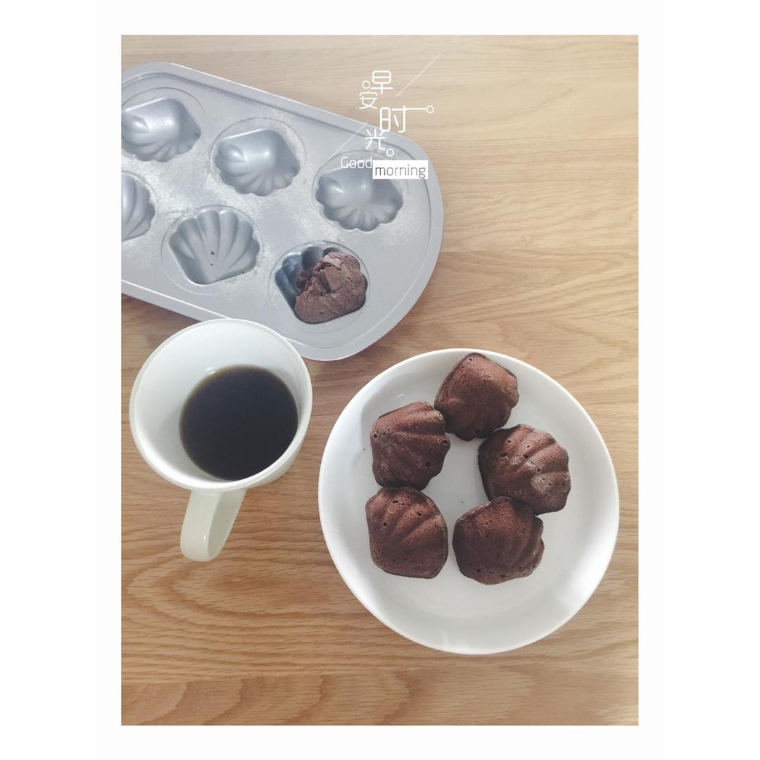 黑贝壳（威士忌黑巧克力玛德琳）