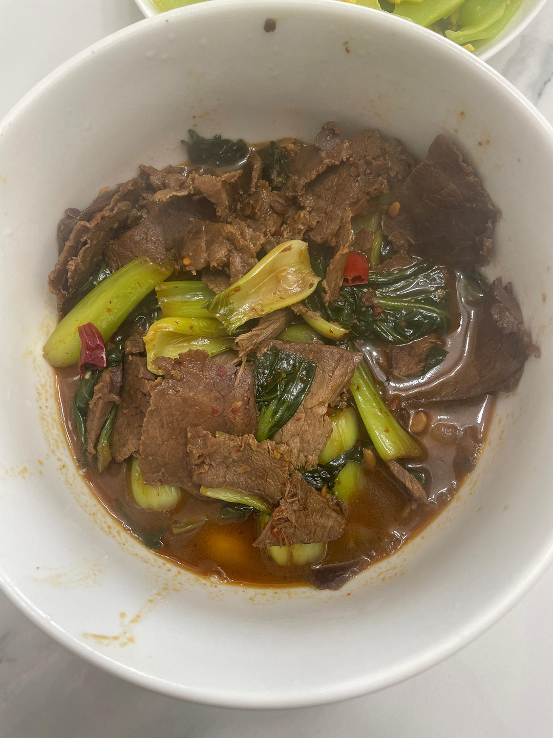 青菜烩牛肉