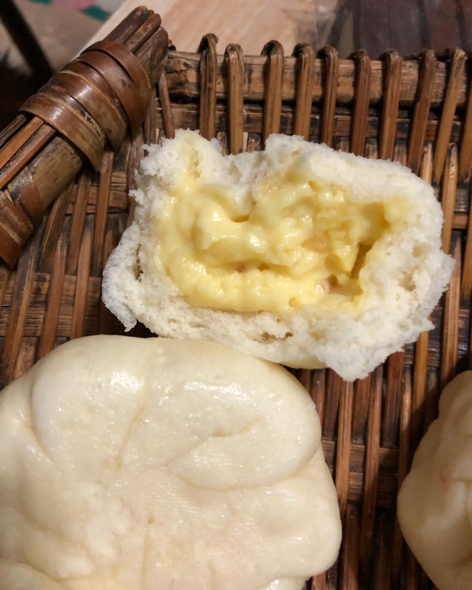 自制无油奶黄包