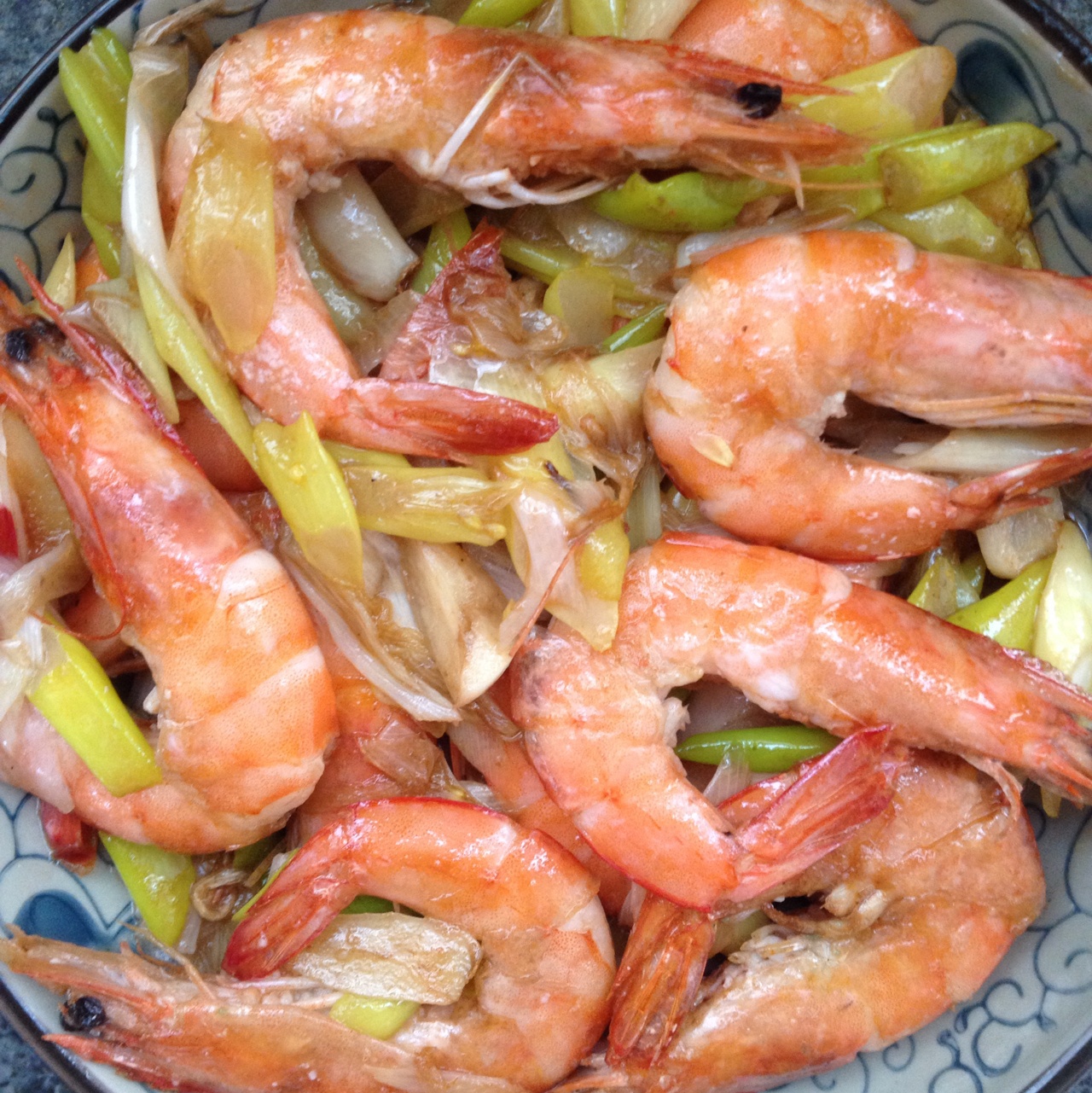 嵔沵蓜做的爆炒青虾
