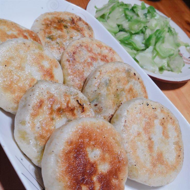 皮薄馅大清口味鲜烫面馅儿饼